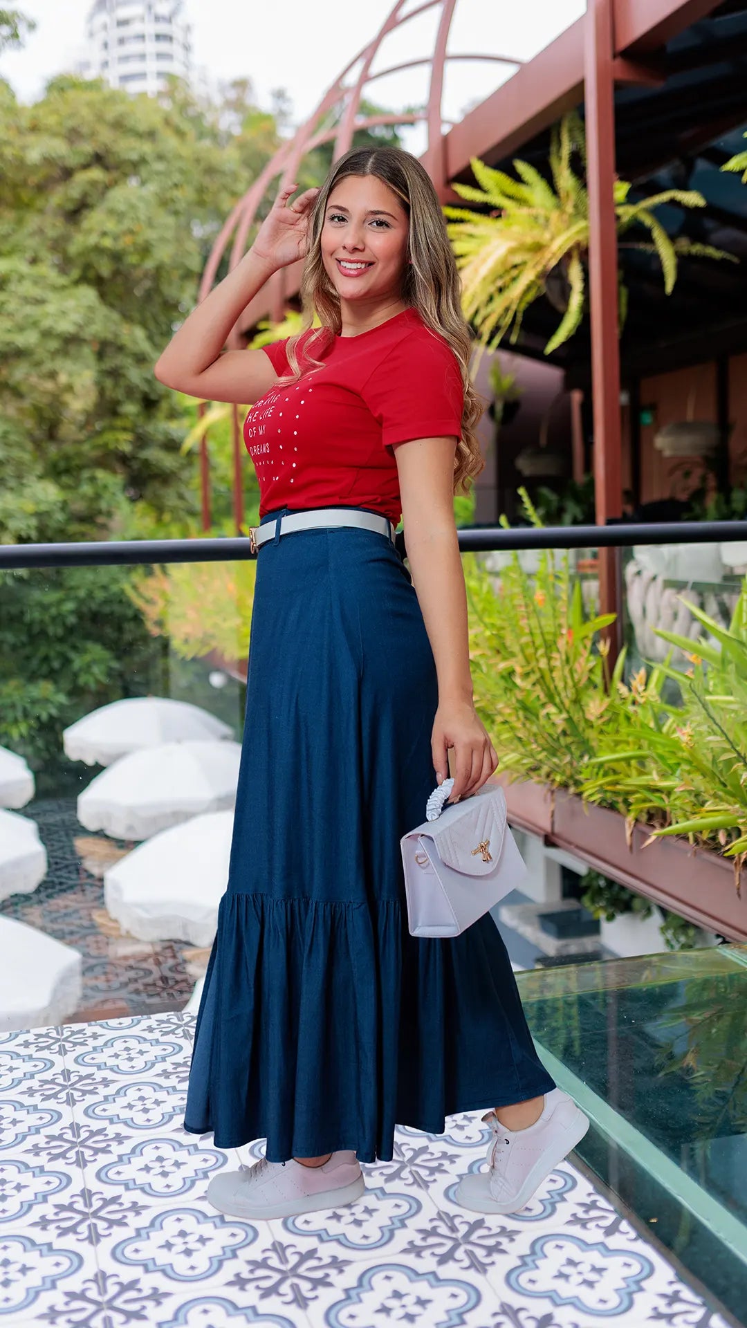 FALDA DAMA CHAMBRAY- 011286