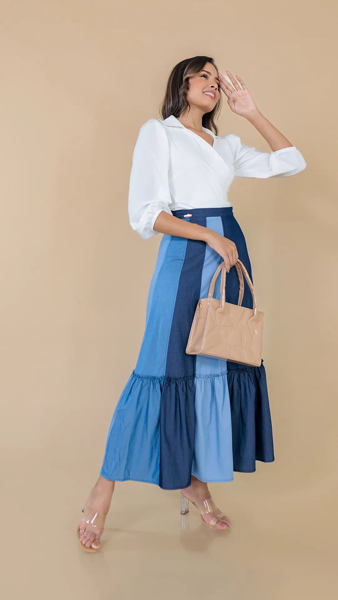 FALDA DAMA CHAMBRAY - 011287