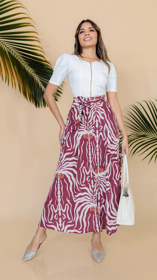 FALDA DAMA PLIEGUES -011306