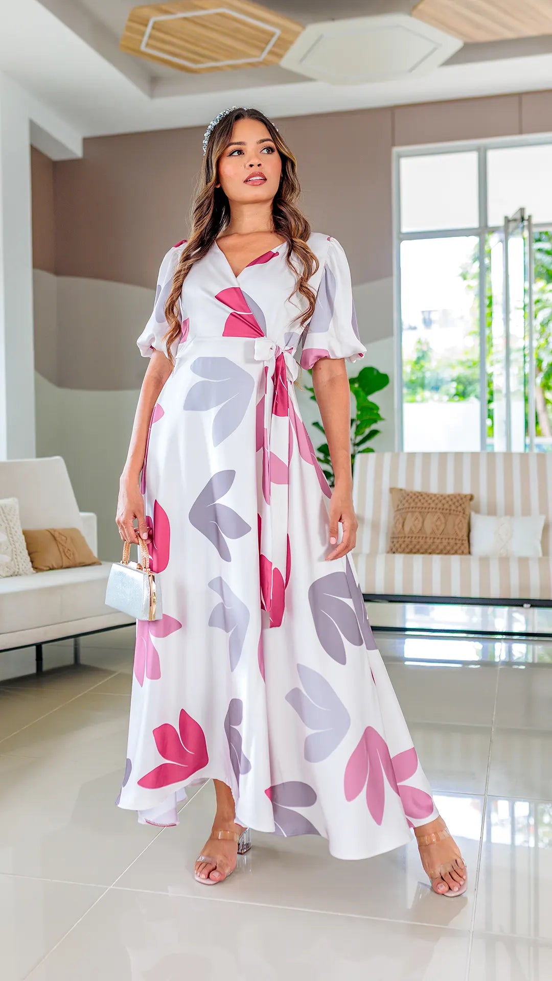 VESTIDO DAMA CRUZADO -023794