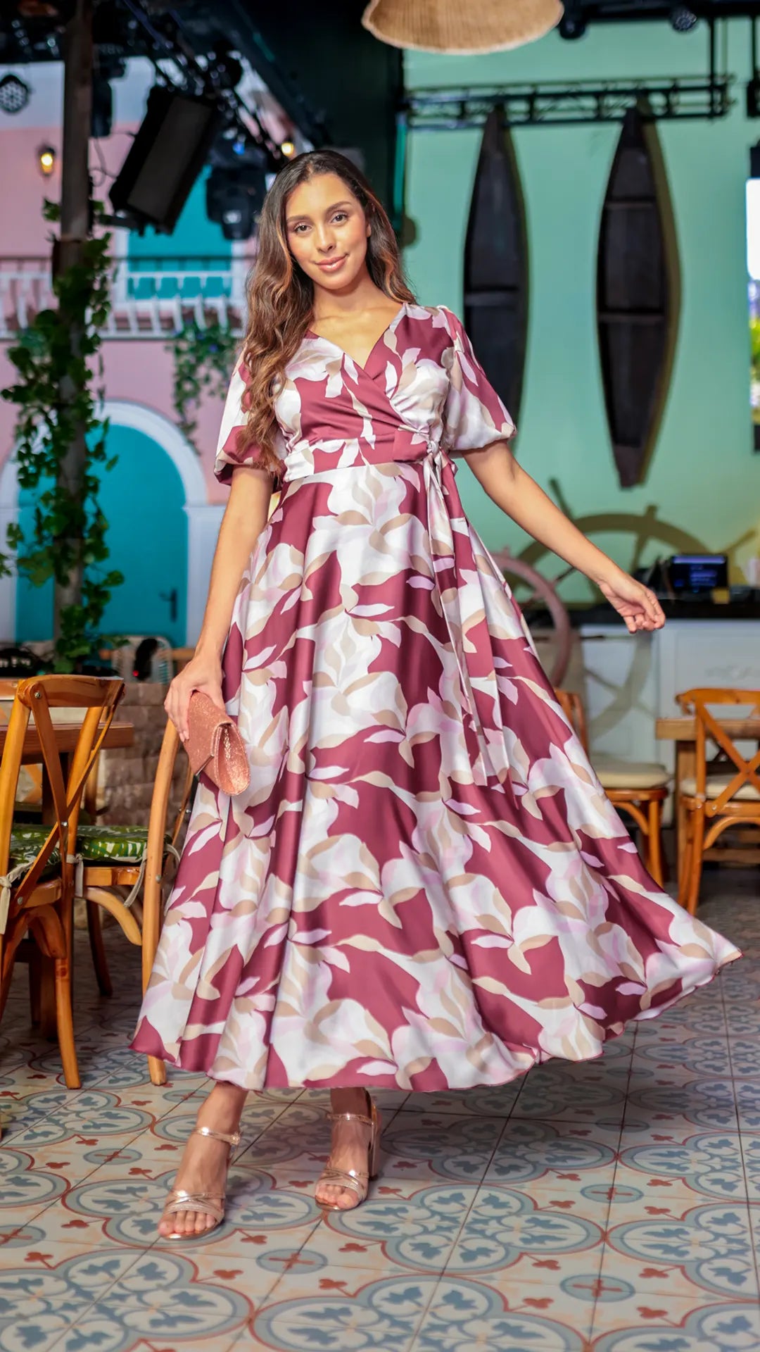 VESTIDO DAMA CRUZADO- 023837