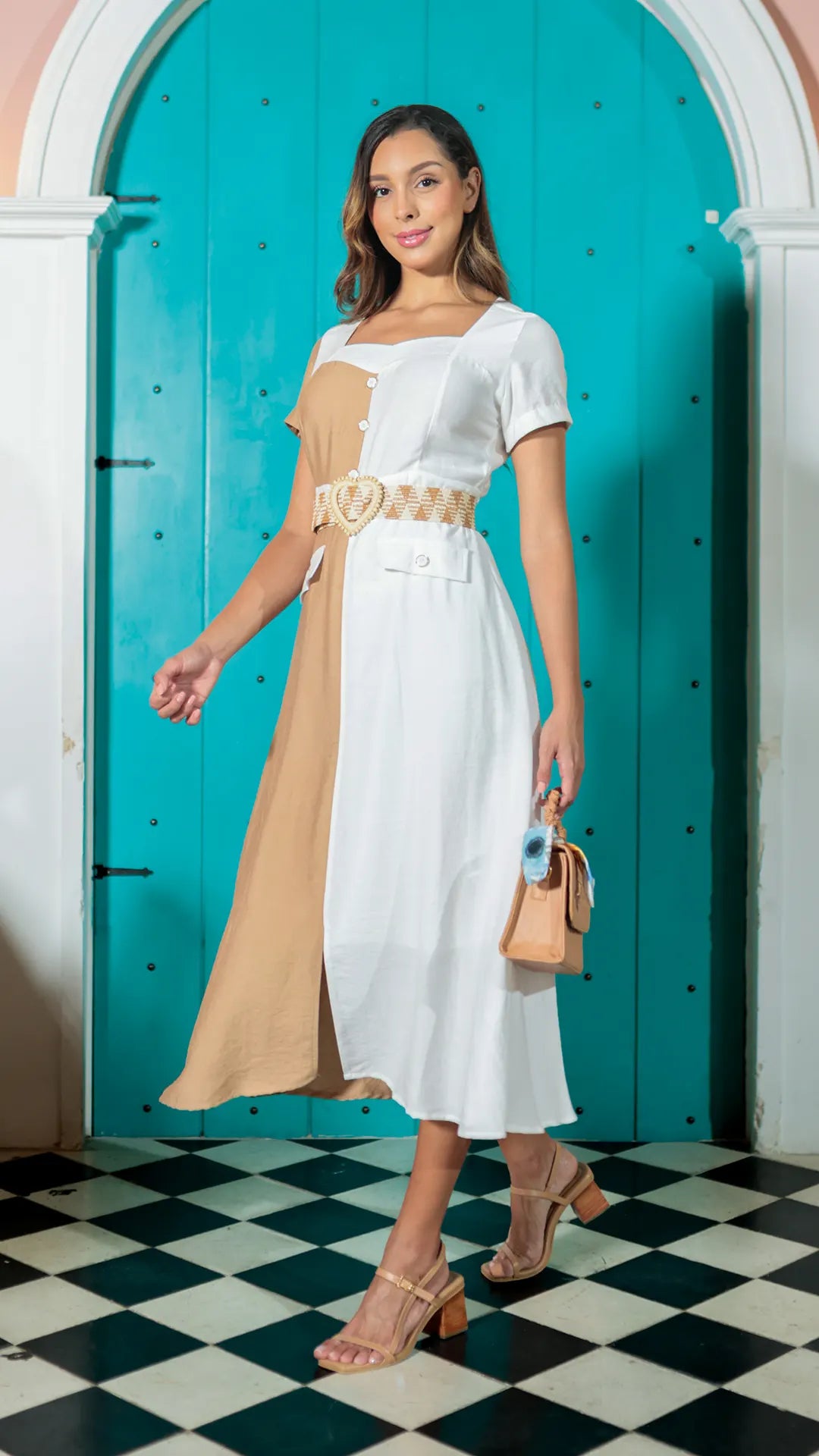 VESTIO DAMA TRICOLOR- 023839