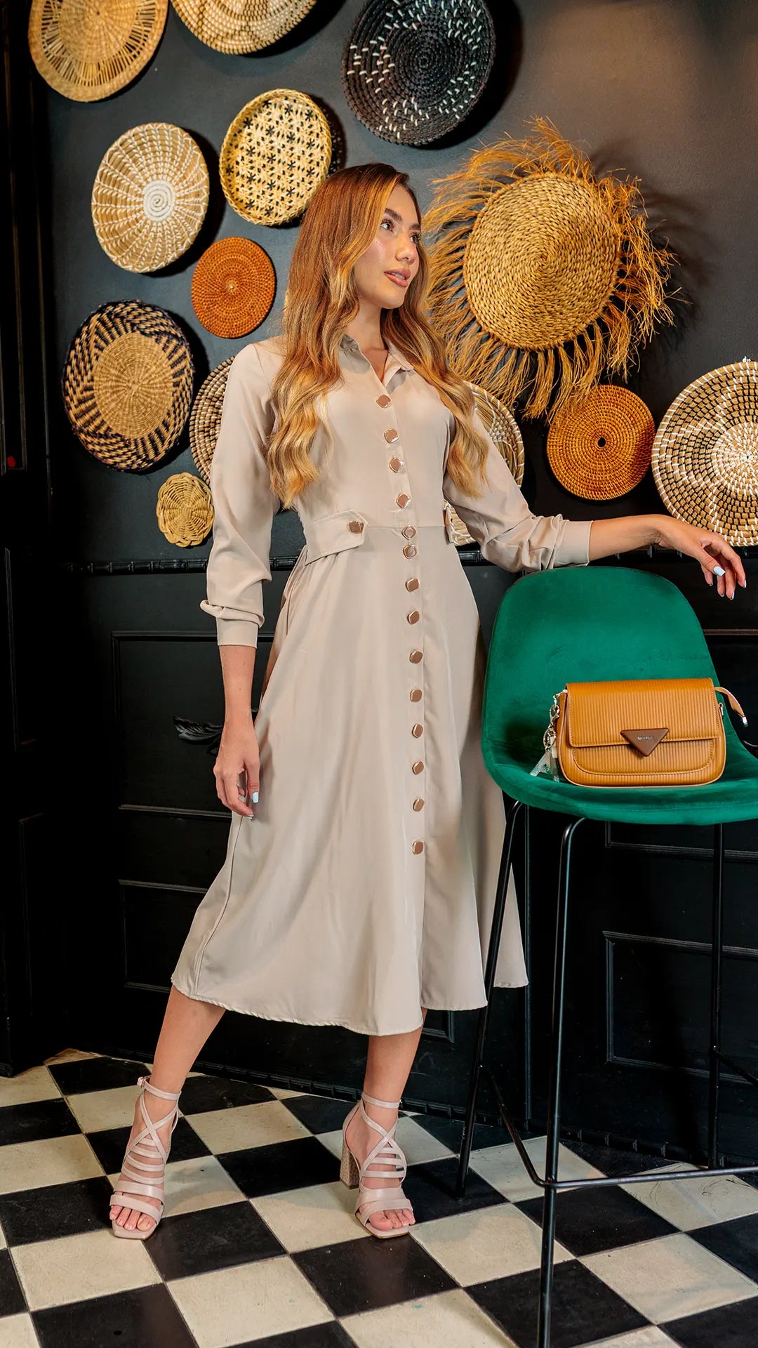 VESTIDO DAMA CHAPETAS - 023844