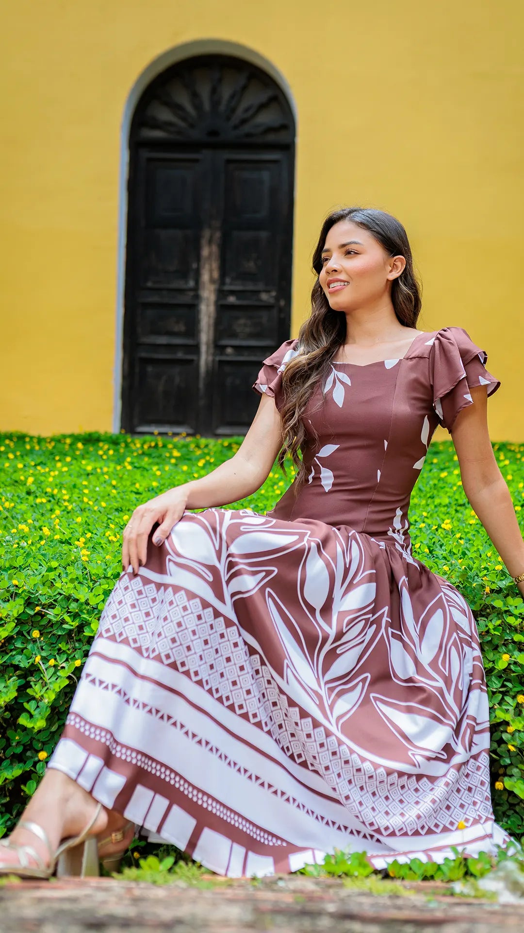 VESTIDO DAMA CON ZOCALO- 023849