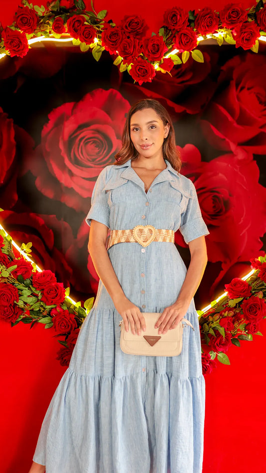 VESTIDO DAMA LINO- 023854