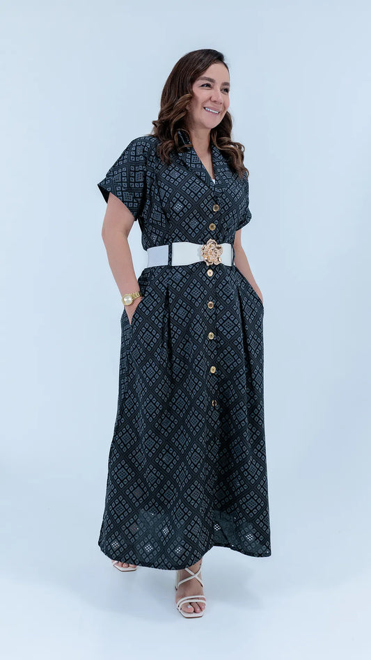 VESTIDO DAMA LARGO- 023860