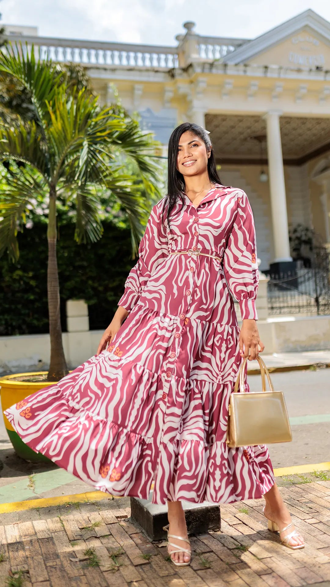 VESTIDO DAMA LARGO- 023890