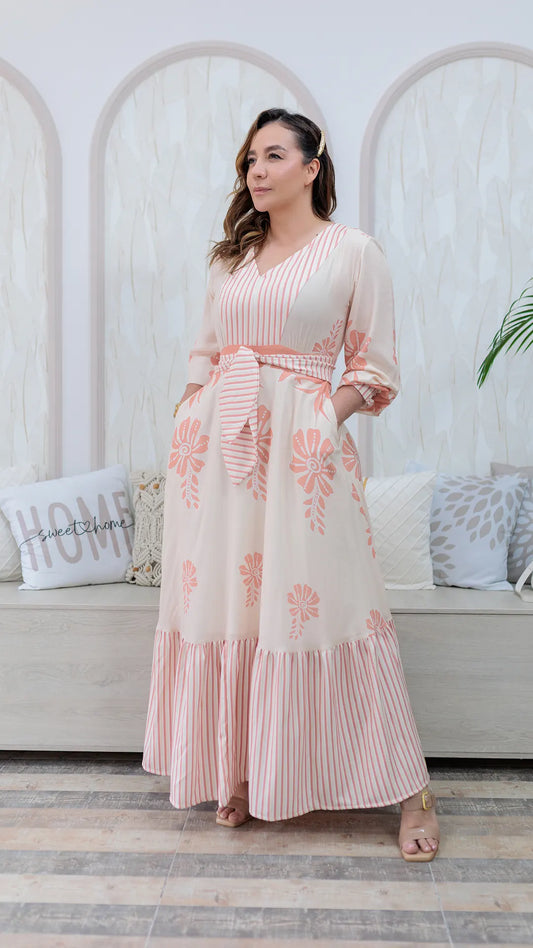 VESTIDO DAMA LARGO- 023927