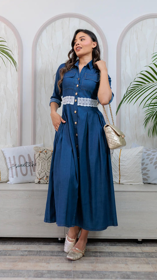 VESTIDO DAMA LARGO- 023935