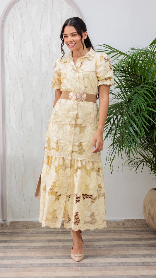 VESTIDO DAMA REBORDADO- 023952