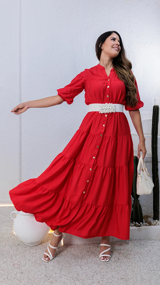 VESTIDO DAMA LARGO- 023953