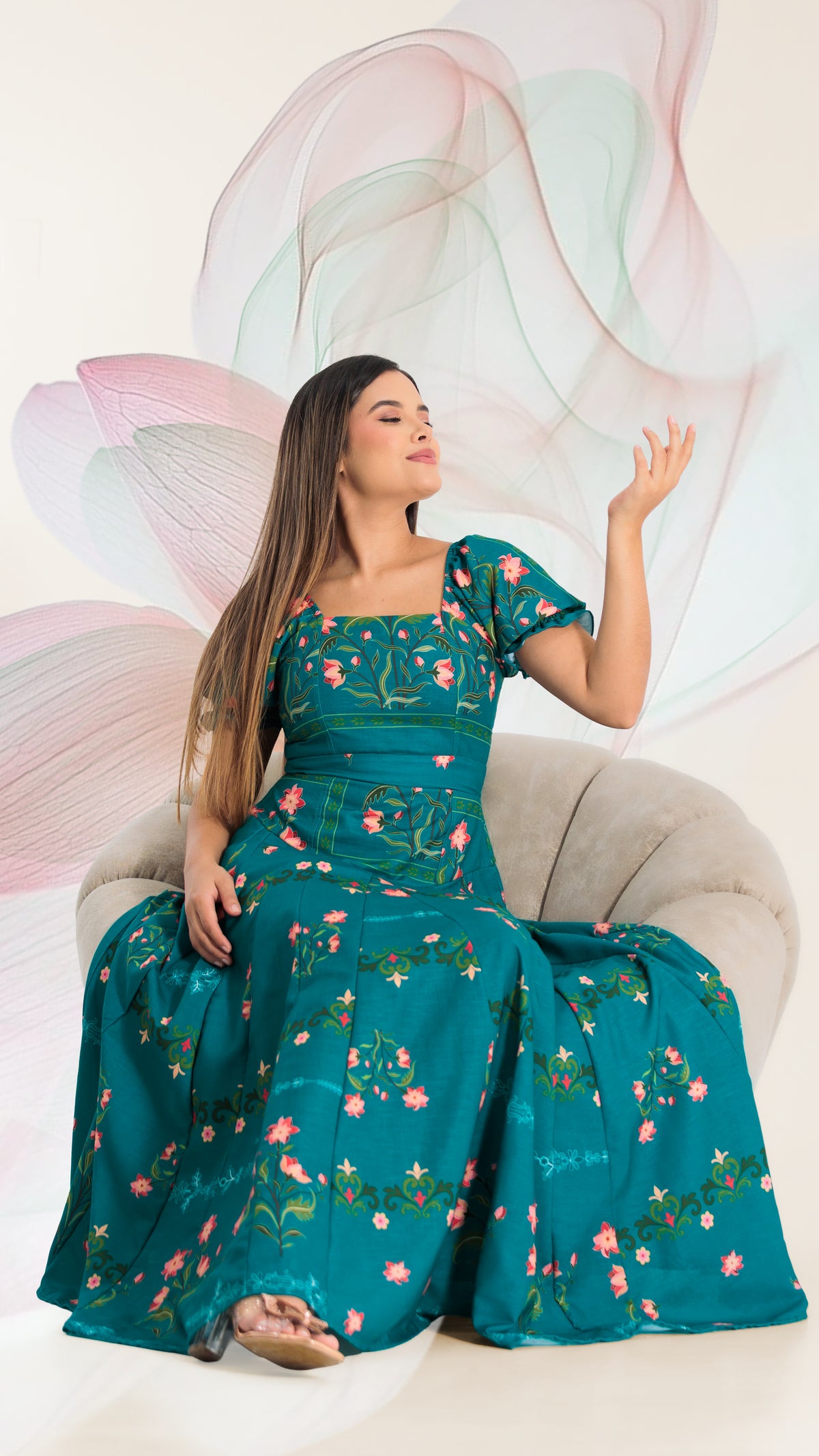VESTIDO DAMA LARGO- 023996