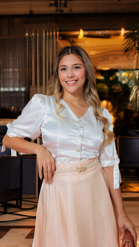 BLUSA DAMA SATINADA -053886