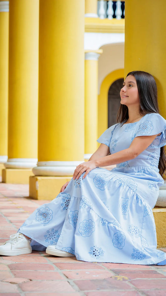 VESTIDO NIÑA OJALILLO - BN5496