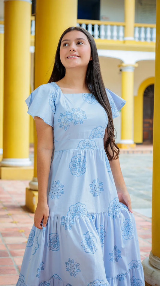 VESTIDO NIÑA OJALILLO - BN5496