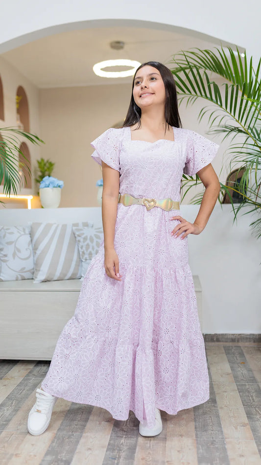 VESTIDO NIÑA OJALILLO - BN5496