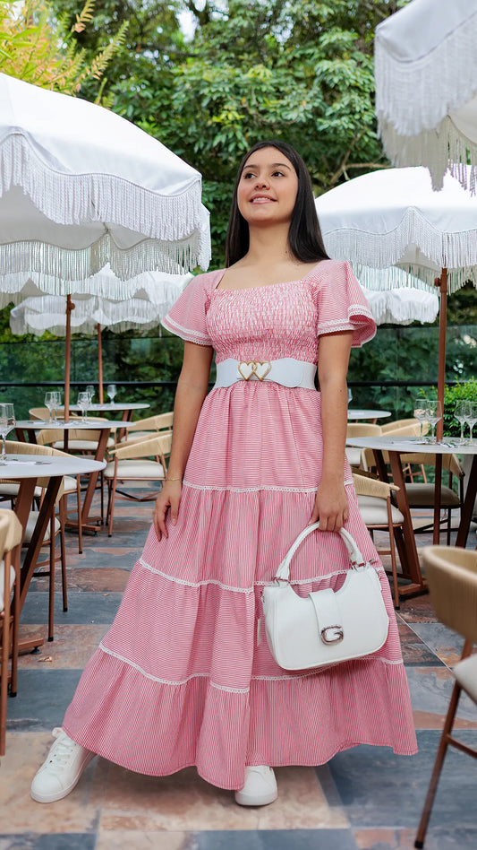 VESTIDO NIÑA LARGO- BN5499