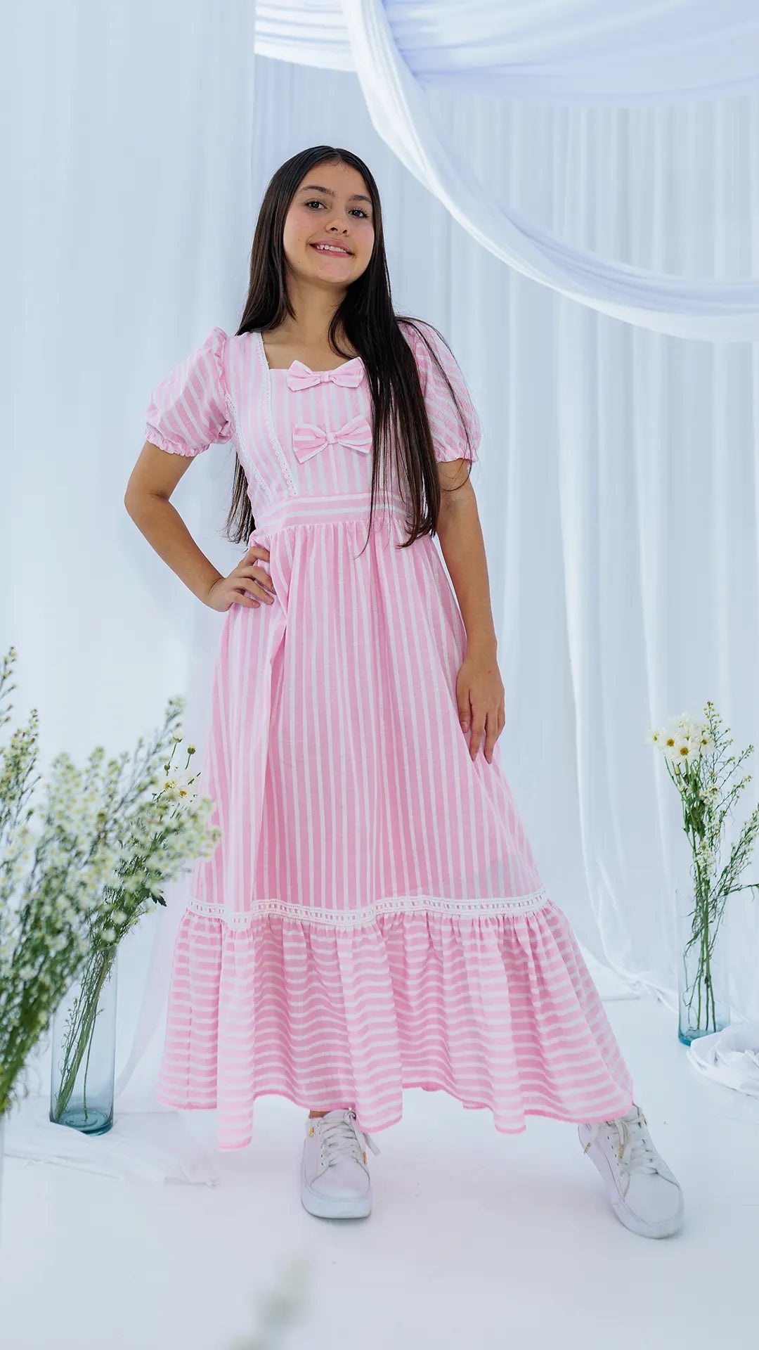 VESTIDO NIÑA LARGO- BN5502