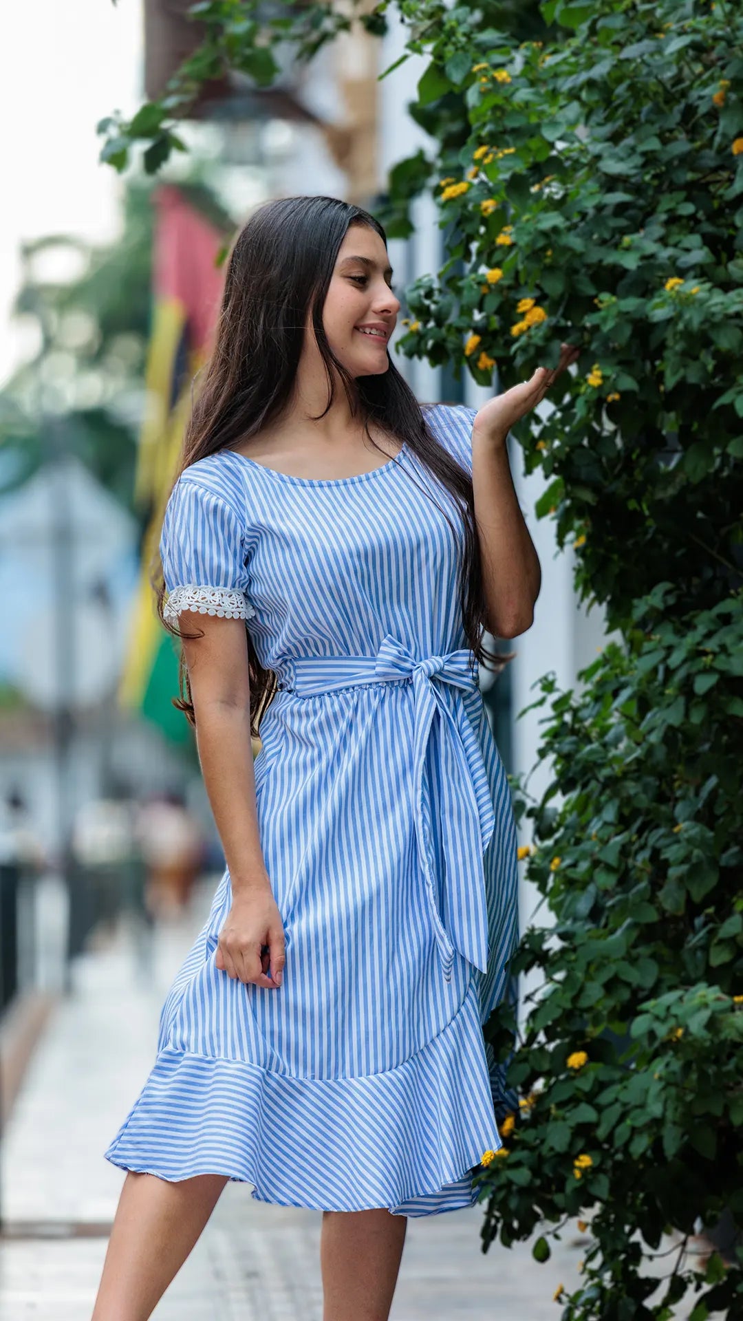 VESTIDO NIÑA RAYON- BN5503