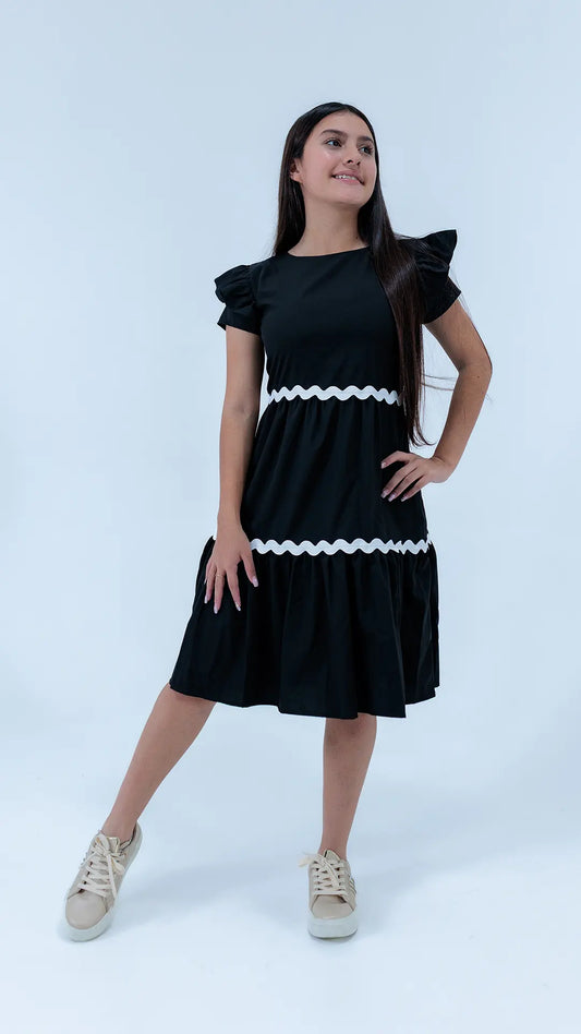 VESTIDO NIÑA TRENCILLA- BN237