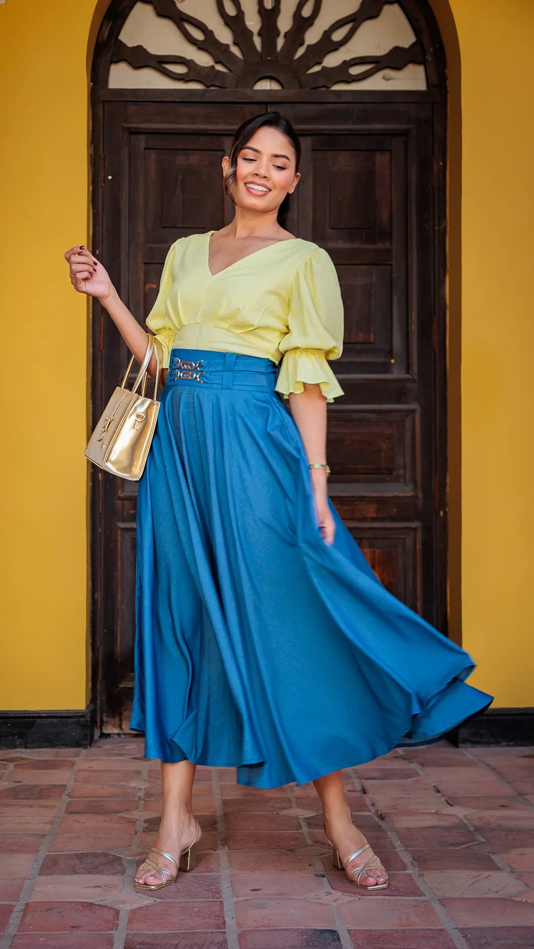 FALDA DAMA CHAMBRAY ROTONDA - MD01104