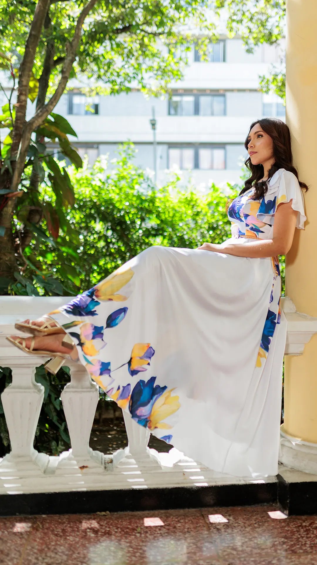 VESTIDO DAMA LARGO CORBATAS- MD02102