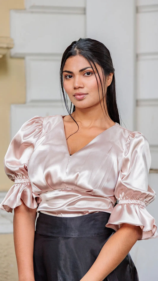 BLUSA DAMA PLIEGUES- X05103