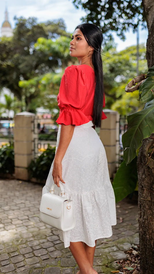 BLUSA DAMA PLIEGUES- X05103