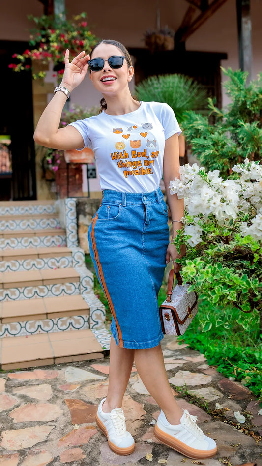 camiseta gaticos- DAN607