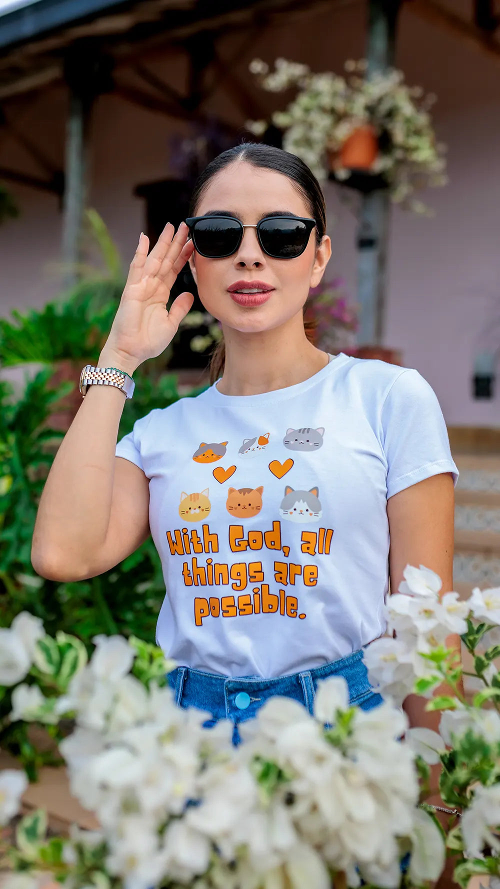 camiseta gaticos- DAN607