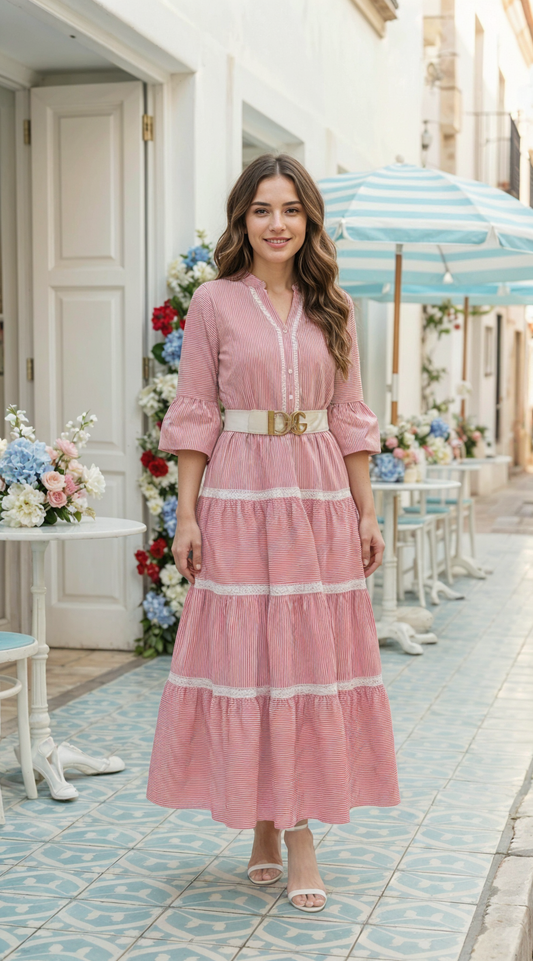 VESTIDO DAMA RAYAS- 023903