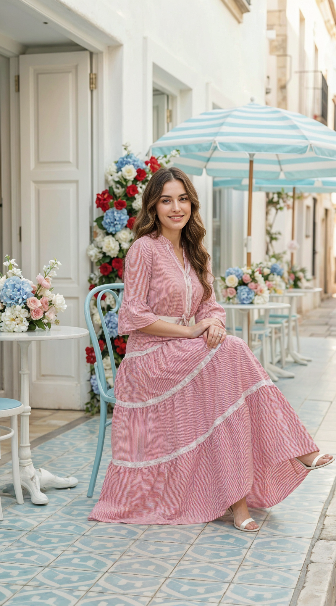 VESTIDO DAMA RAYAS- 023903