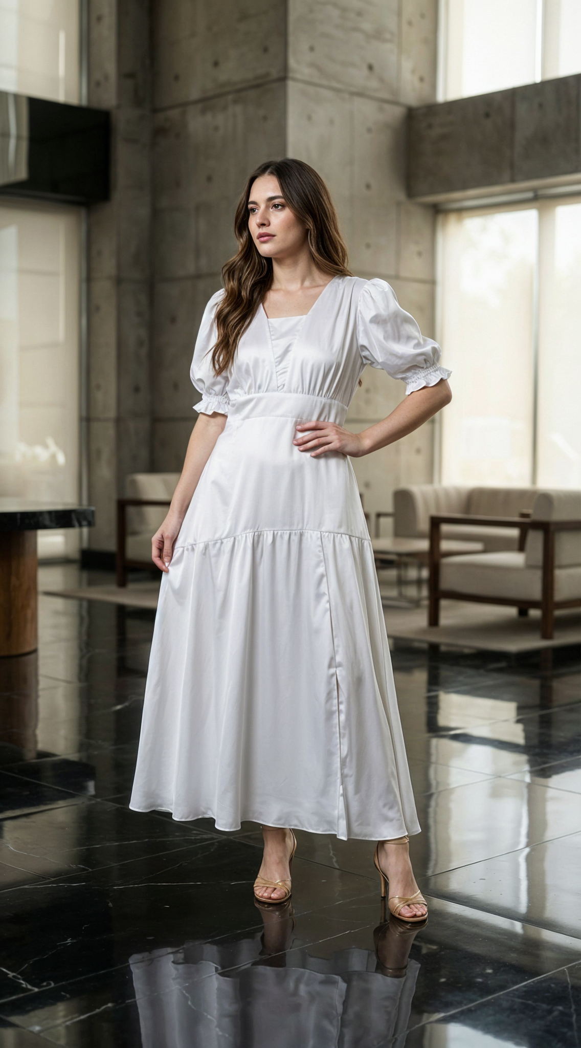 VESTIDO DAMA CORTE DELANTERO- 023859