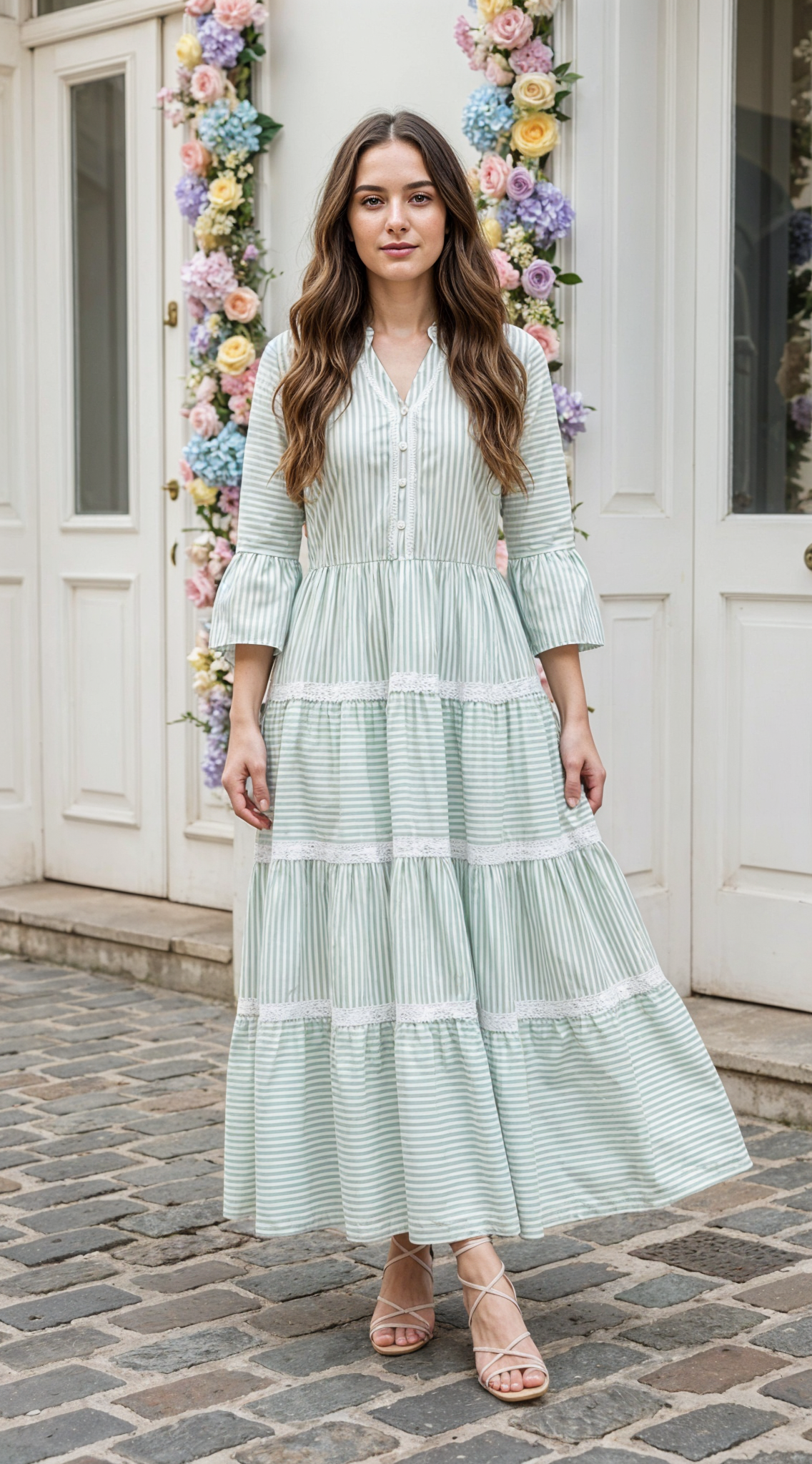 VESTIDO DAMA RAYAS- 023903