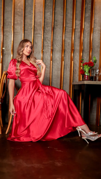 VESTIDO DAMA CRUZADO- 023837