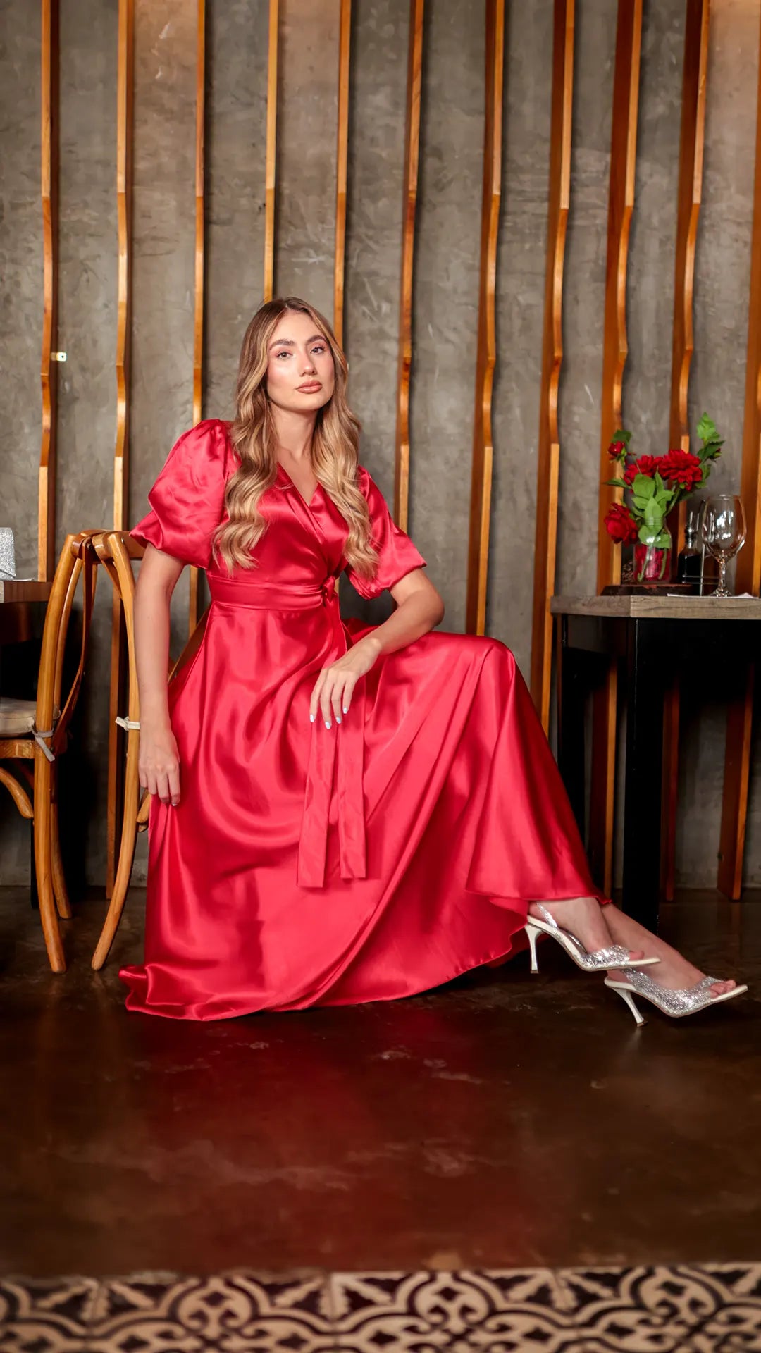 VESTIDO DAMA CRUZADO- 023837