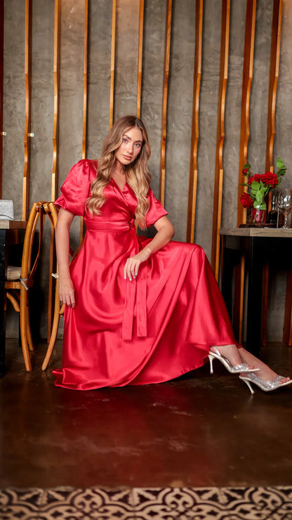 VESTIDO DAMA CRUZADO- 023837