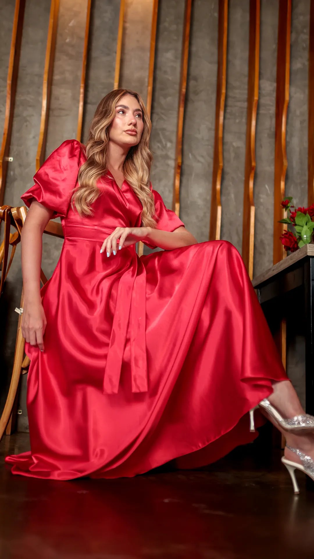 VESTIDO DAMA CRUZADO- 023837