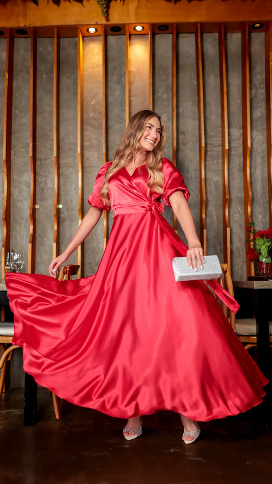 VESTIDO DAMA CRUZADO- 023837