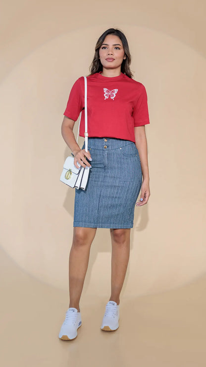 FALDA DAMA LABRADO - 011285