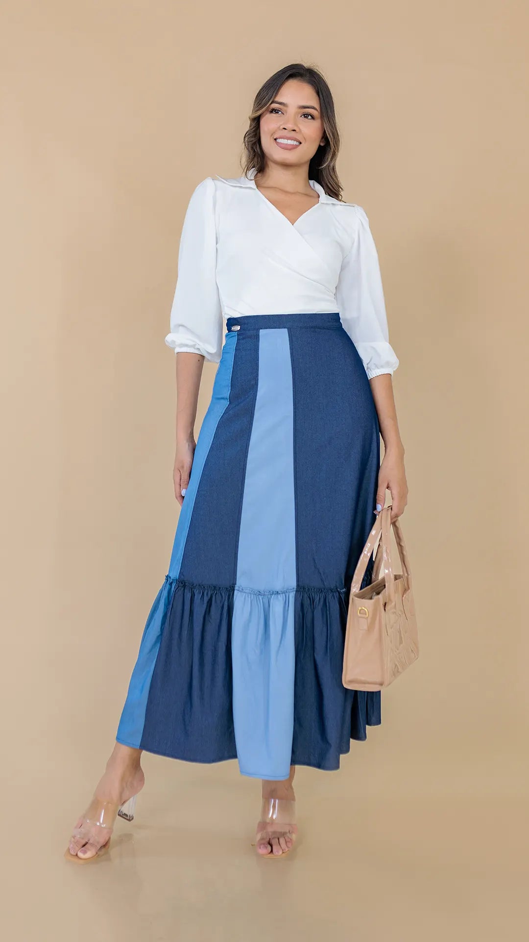 FALDA DAMA CHAMBRAY - 011287