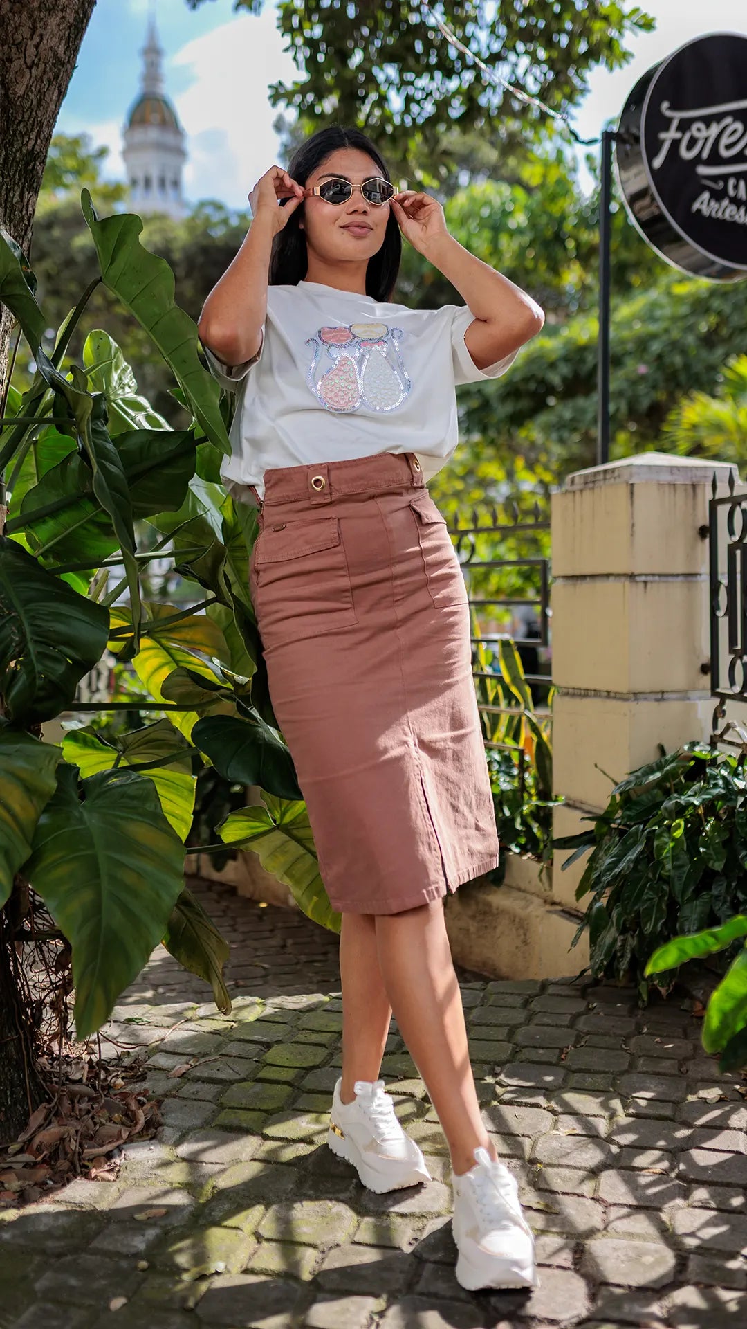 FALDA DAMA DRIL -011302