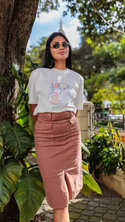 FALDA DAMA DRIL -011302