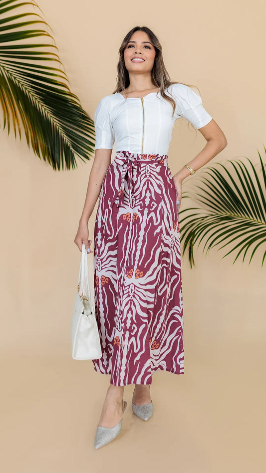 FALDA DAMA PLIEGUES -011306