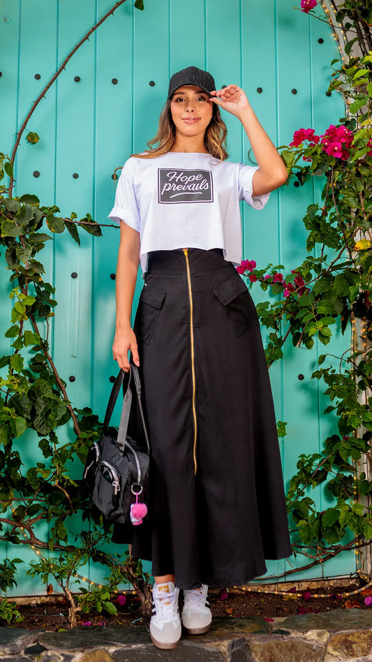 FALDA DAMA LINEA A -011308