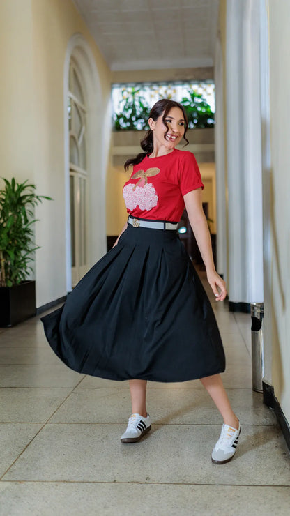 FALDA DAMA PLIEGUES - 011310