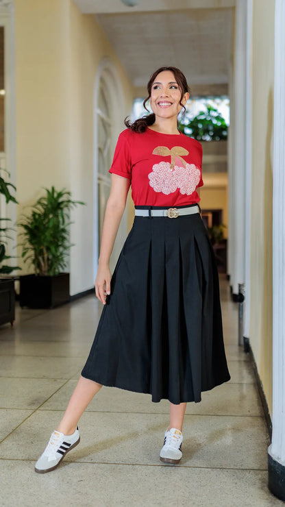 FALDA DAMA PLIEGUES - 011310