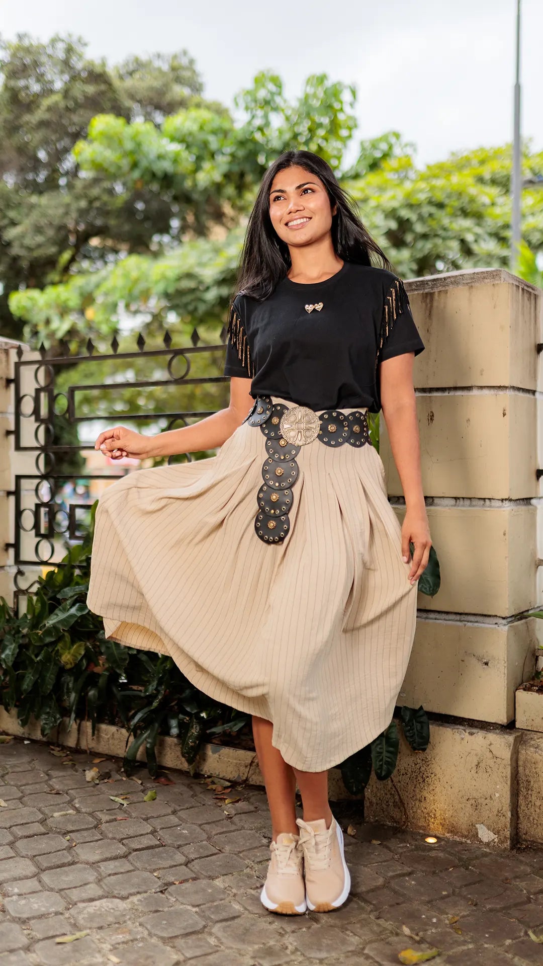 FALDA DAMA PLIEGUES- 011310