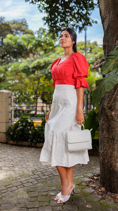 BLUSA DAMA PLIEGUES- X05103