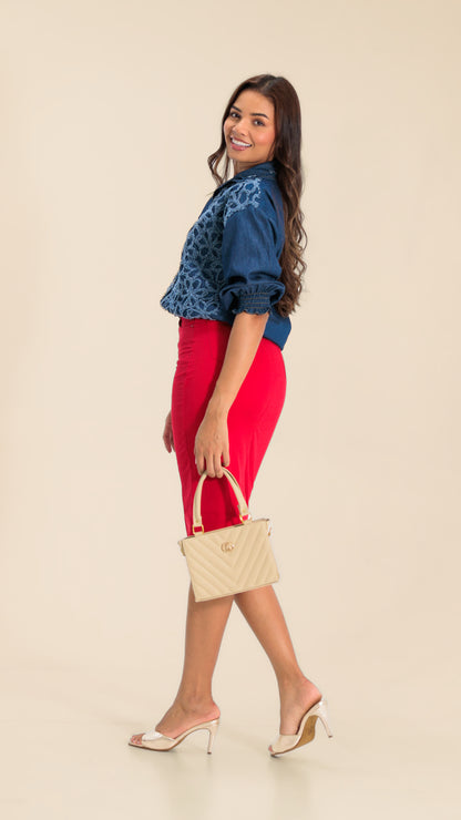 FALDA DAMA DRIL- 011322